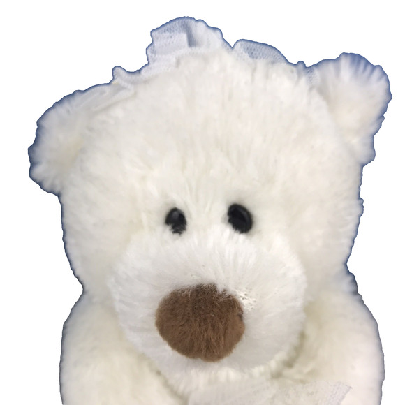 Gund Gifts Hearts United Bride & Groom Pair Plush Teddy Bears 10" White Stuffed - Picture 12 of 16